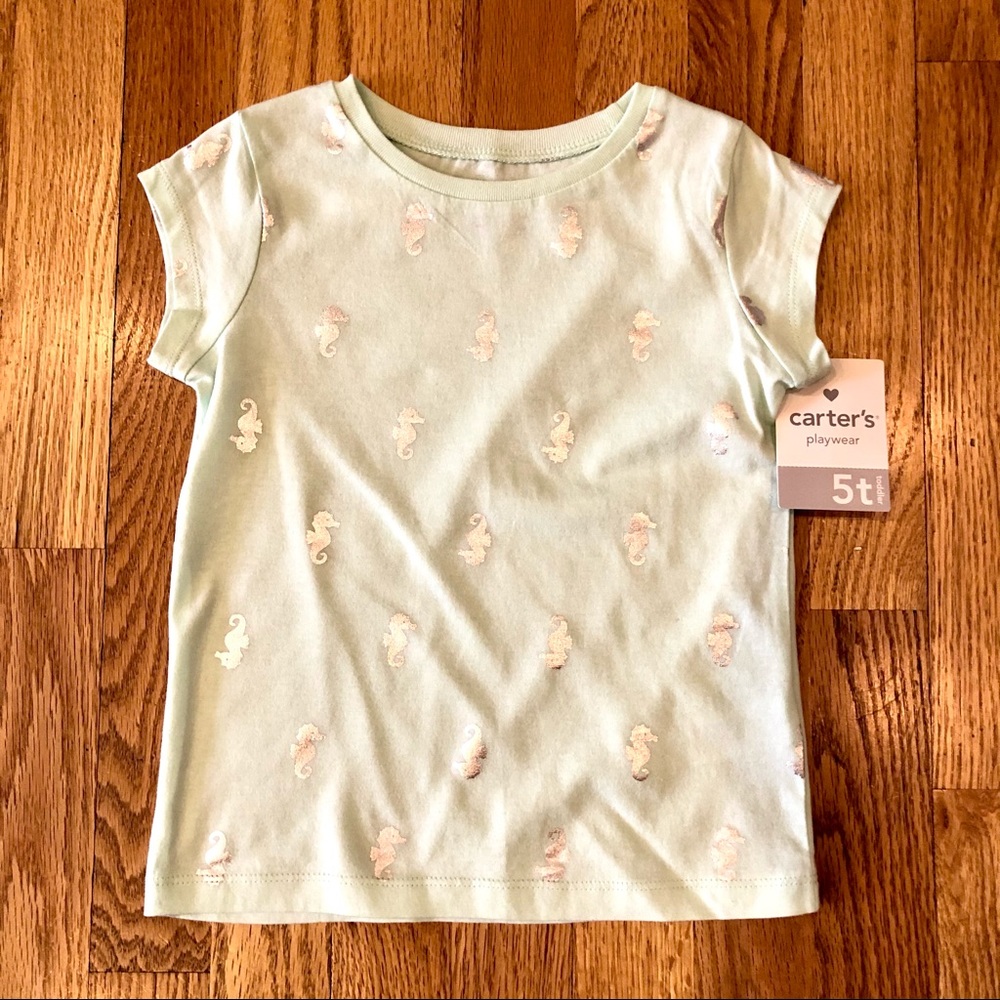 ⭐️ 5/$25! ⭐️ Carter’s seahorse tee NWT